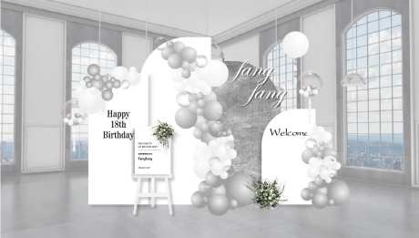 生日会订婚宴氛围堆头美陈-采灵感-https://www.cailinggan.com/