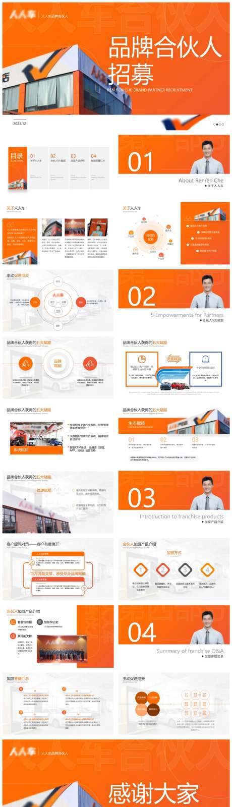 二手车汽车产品介绍会员招募PPT-采灵感-https://www.cailinggan.com/