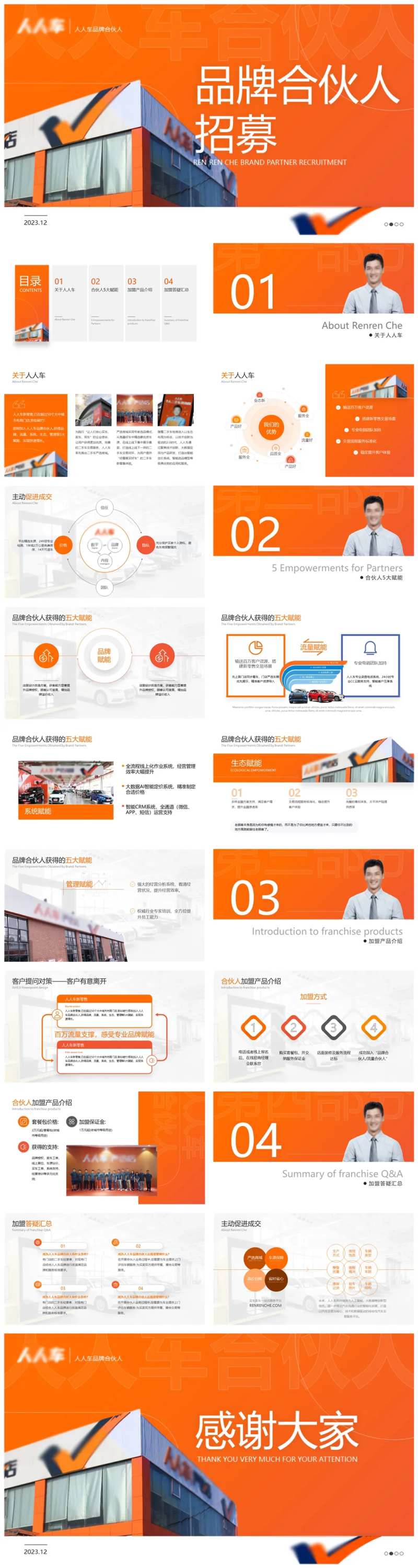 二手车汽车产品介绍会员招募PPT-采灵感-cailinggan.com