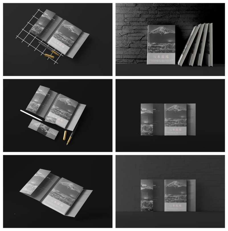 书籍课本杂志样机-采灵感-cailinggan.com