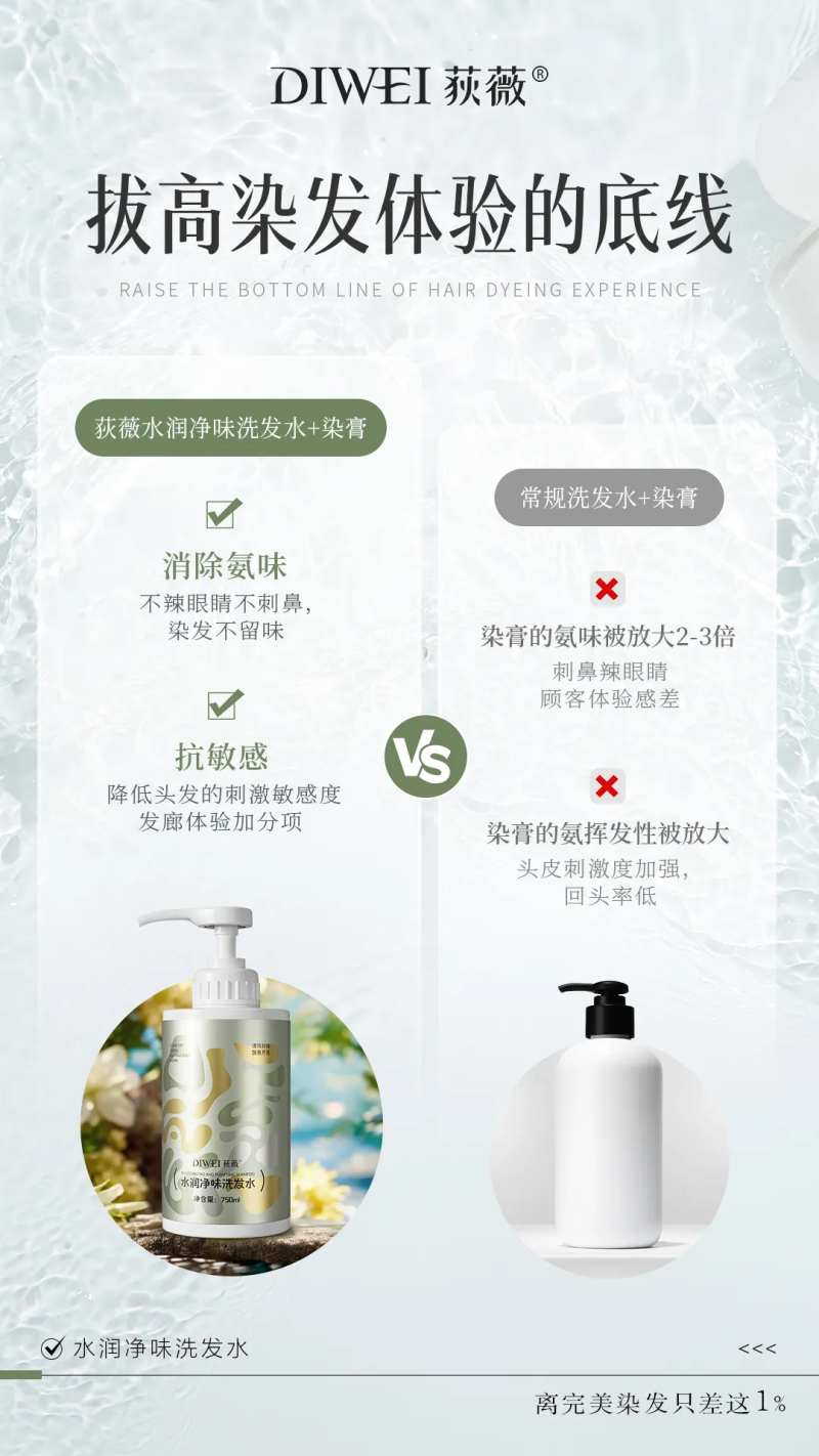 染发产品对比海报-采灵感-cailinggan.com