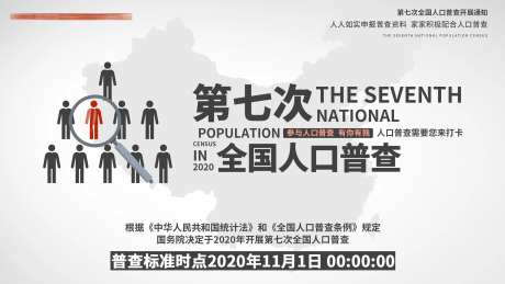 人口普查工作宣传海报展板-采灵感-https://www.cailinggan.com/