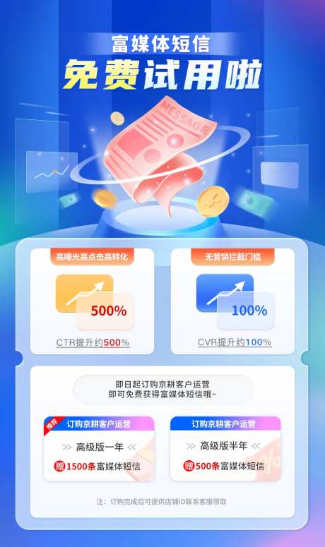 短信运营海报-采灵感-https://www.cailinggan.com/