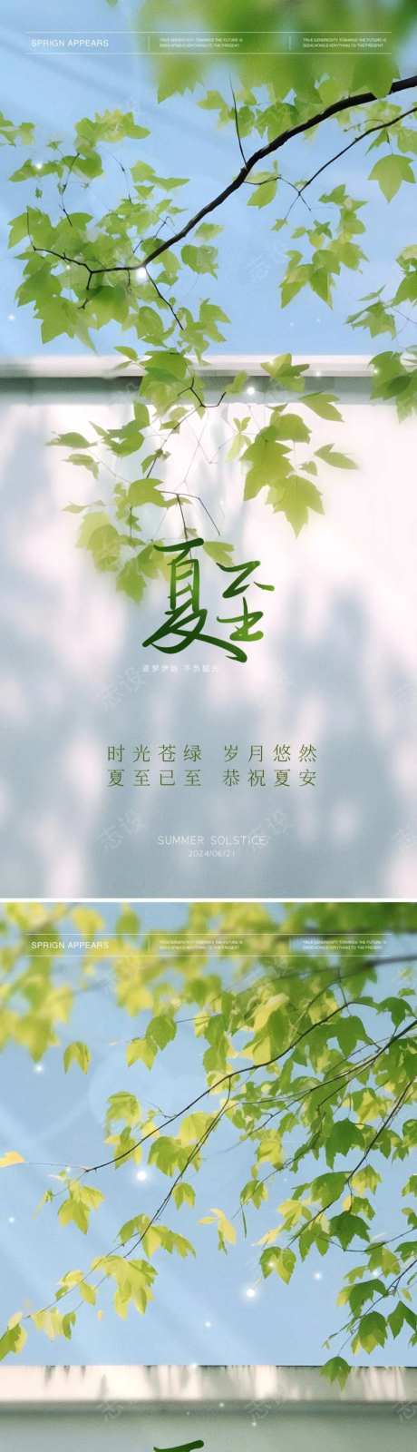 夏至极简海报-采灵感-https://www.cailinggan.com/
