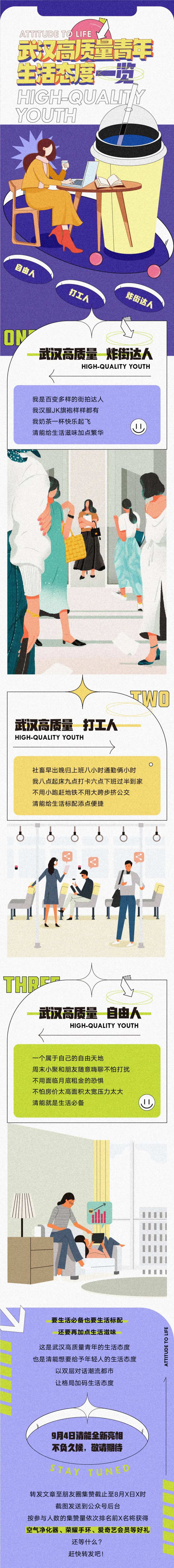 高质量青年生活态度长图-采灵感-cailinggan.com