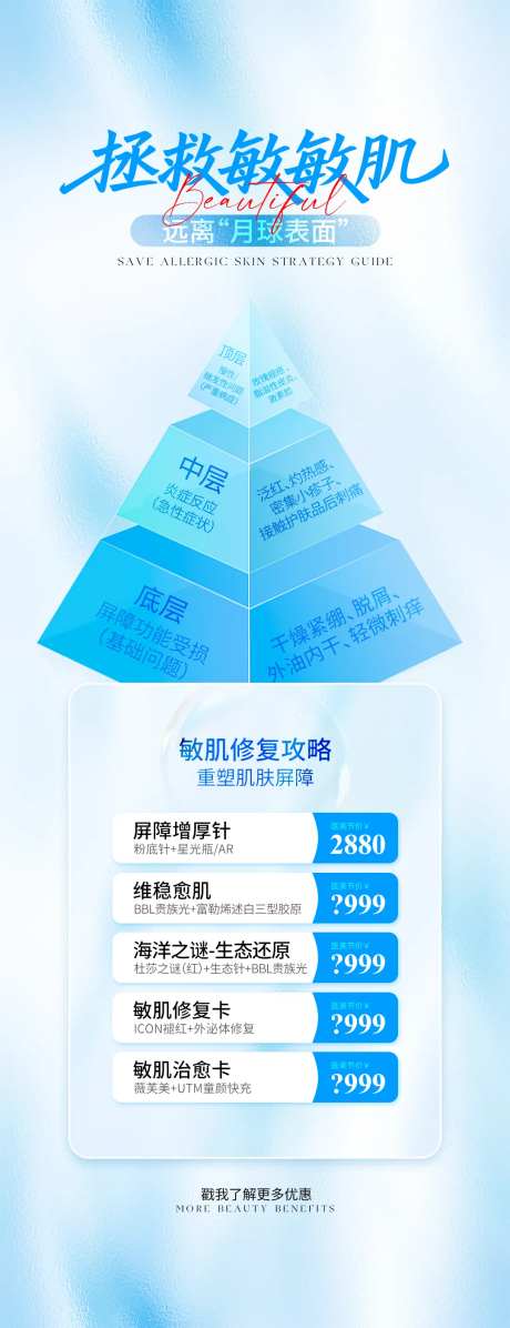 医美拯救敏感肌肤海报-采灵感-https://www.cailinggan.com/