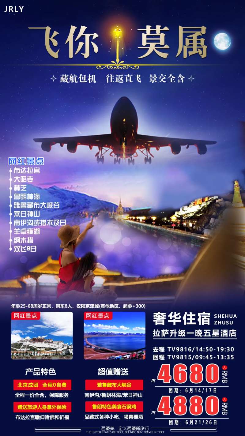 飞你莫属西藏旅游海报-采灵感-cailinggan.com
