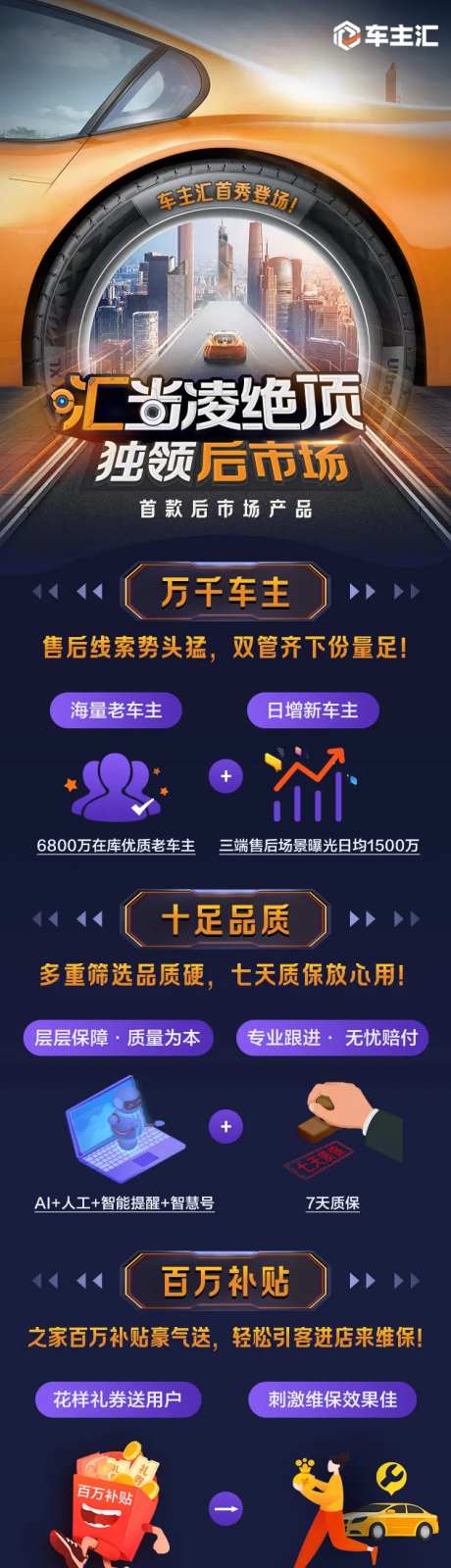 车主汇数据业务长图海报-采灵感-https://www.cailinggan.com/