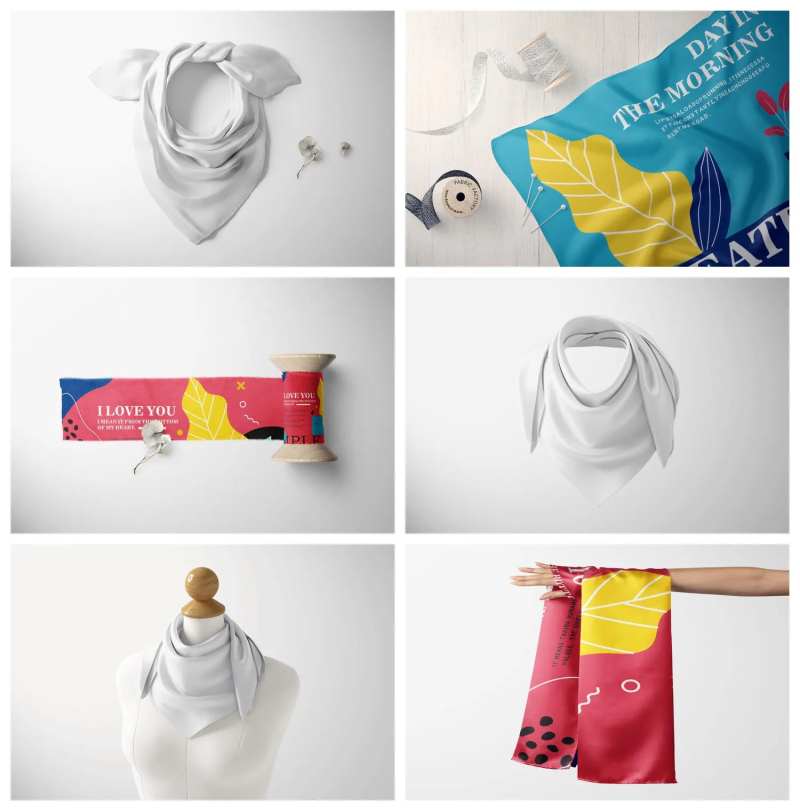 丝绸丝巾样机-采灵感-cailinggan.com