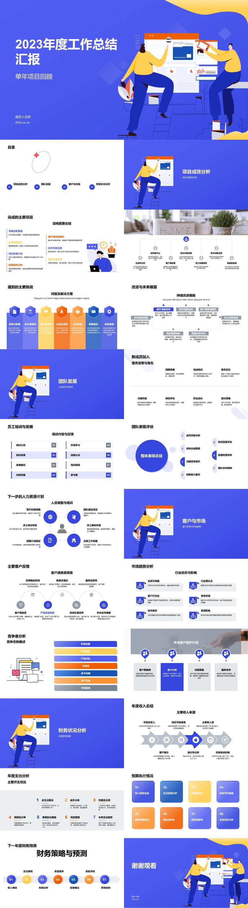 工作年度总结汇报-采灵感-cailinggan.com