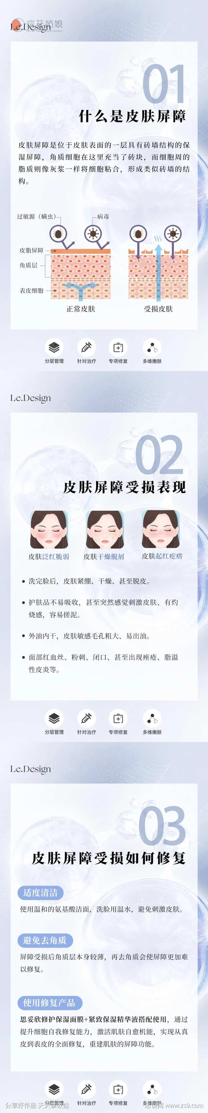 皮肤屏障受损海报-采灵感-cailinggan.com