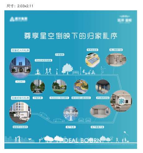 地产归家灯箱海报-采灵感-https://www.cailinggan.com/