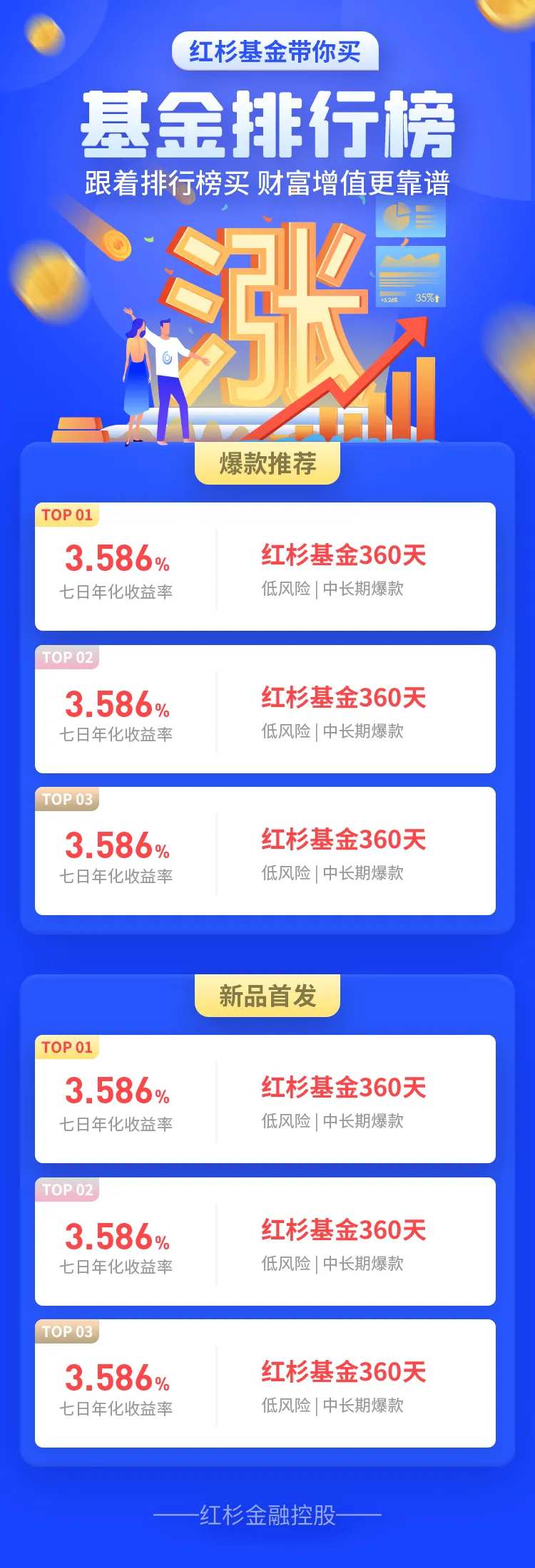金融理财销荐基金互联网科技h5长图-采灵感-cailinggan.com
