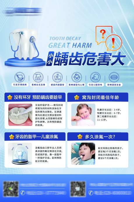 口腔科普海报-采灵感-https://www.cailinggan.com/