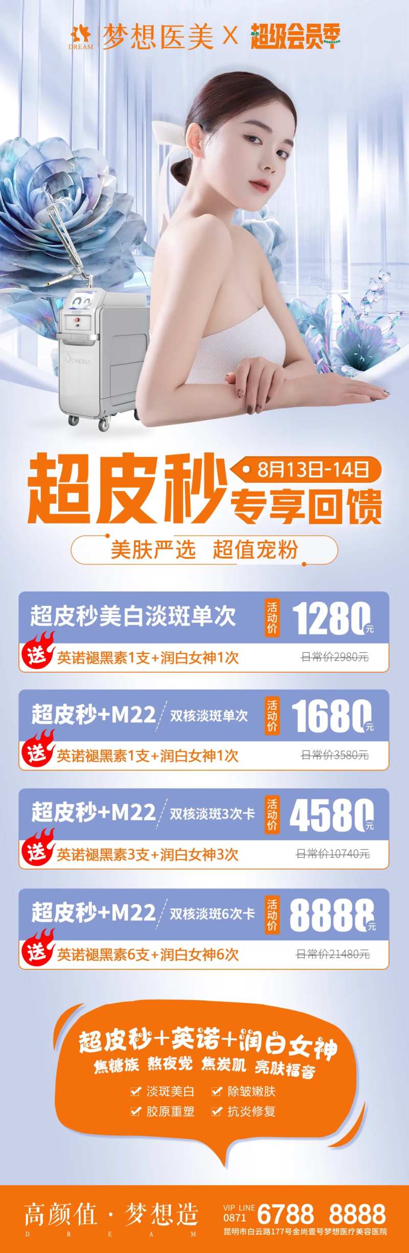 医美超皮秒海报-采灵感-cailinggan.com