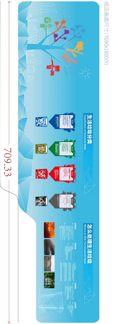 垃圾分类处理宣传栏-采灵感-https://www.cailinggan.com/