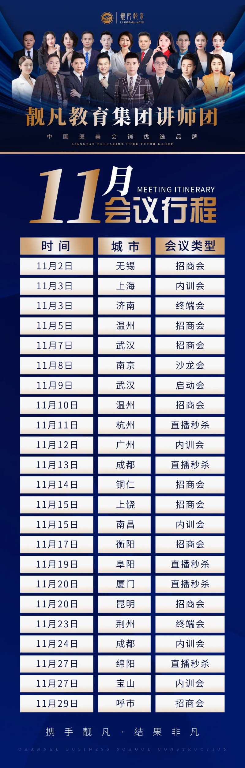 医美造势会议行程课程会议表-采灵感-cailinggan.com