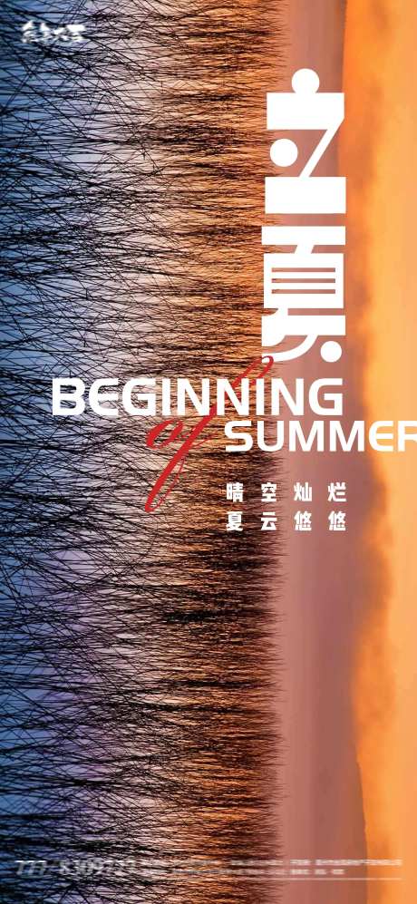 立夏节气海报-采灵感-https://www.cailinggan.com/