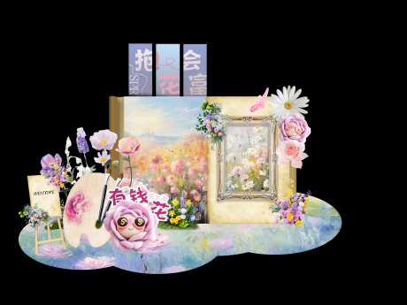 莫奈花园风格美陈-采灵感-https://www.cailinggan.com/