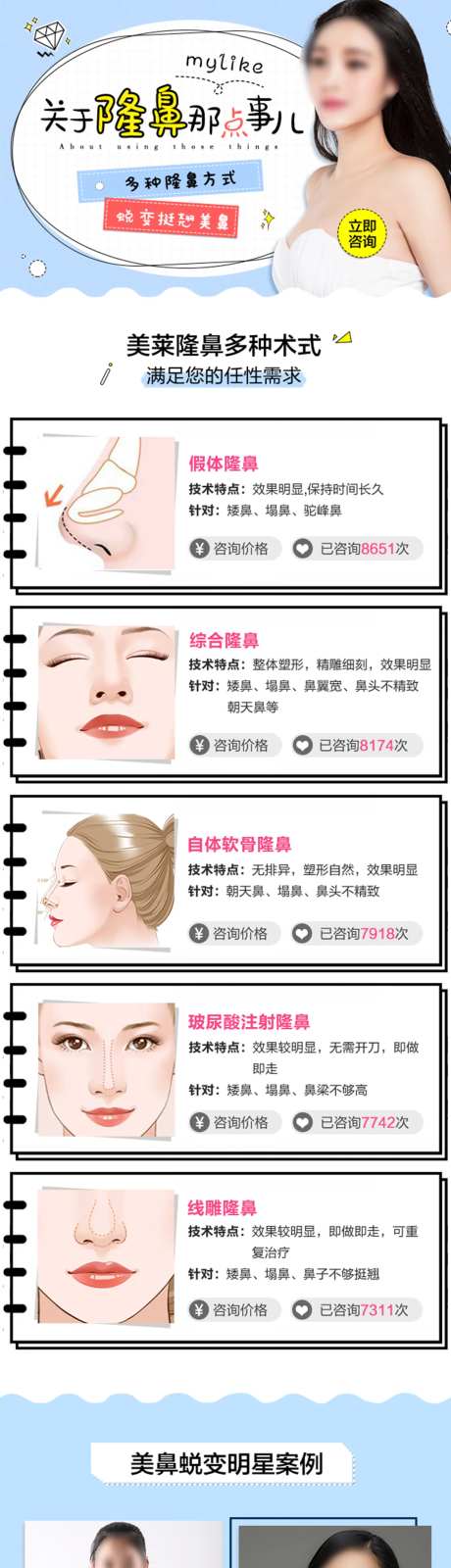 医美隆鼻综合海报-采灵感-https://www.cailinggan.com/