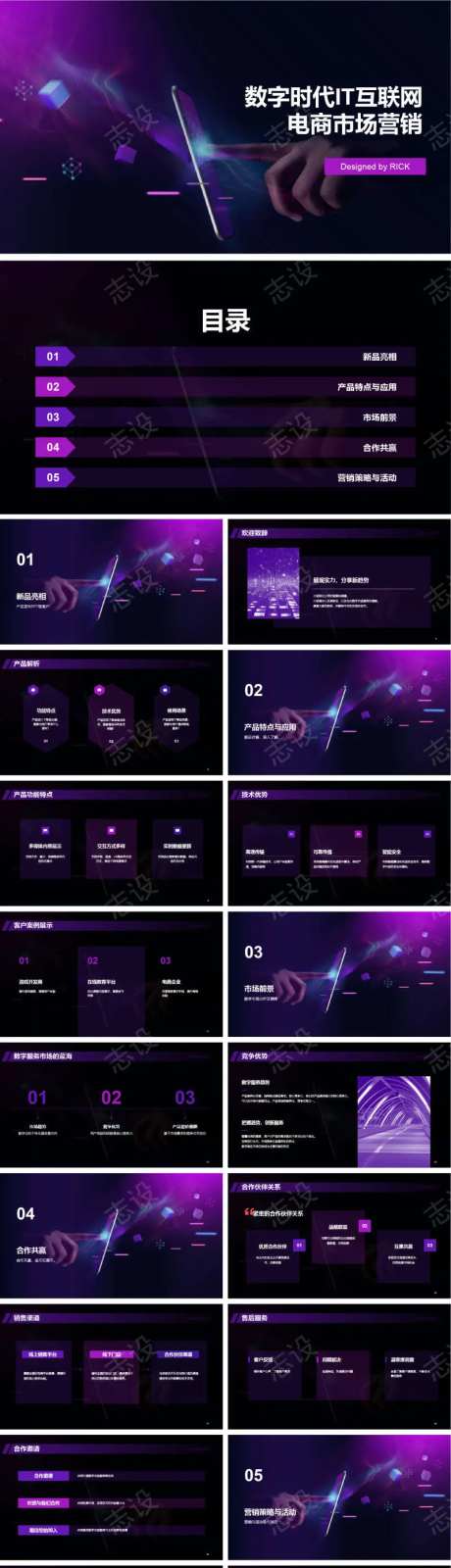 数字时代IT互联网电商市场营销PPT-采灵感-https://www.cailinggan.com/