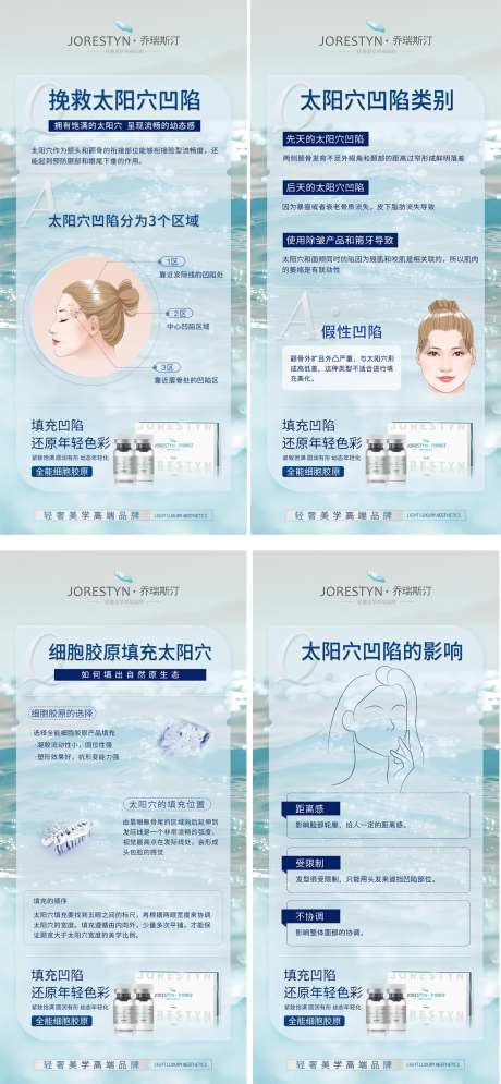 医美太阳穴填充知识海报-采灵感-https://www.cailinggan.com/