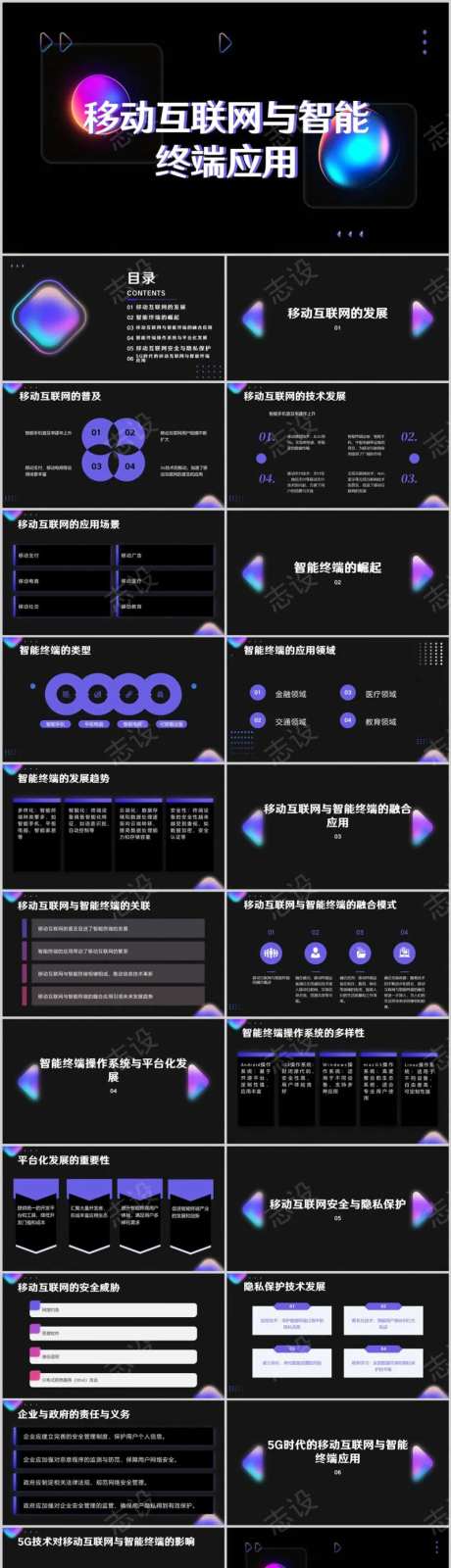 移动互联网与智能终端应用PPT-采灵感-https://www.cailinggan.com/