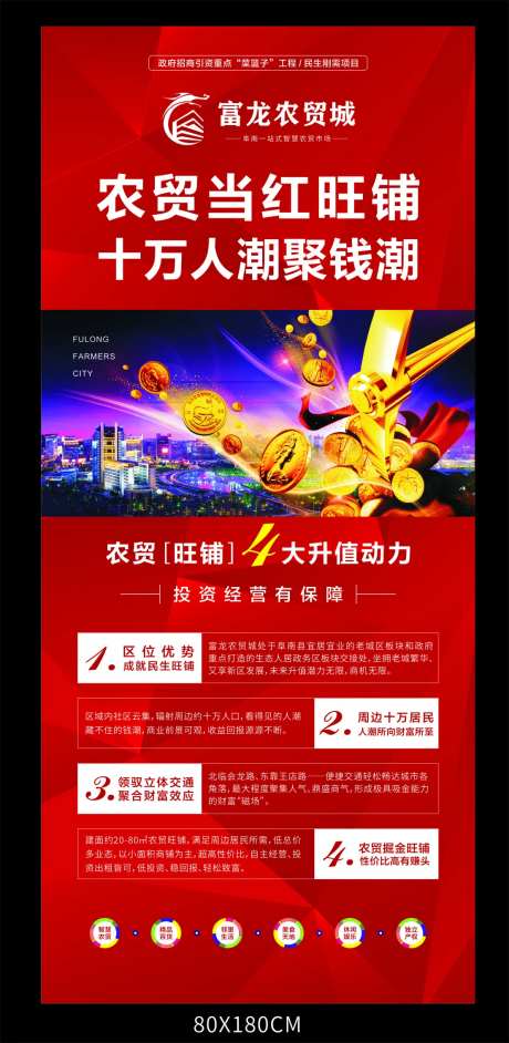 房地产农贸市场展架-采灵感-https://www.cailinggan.com/