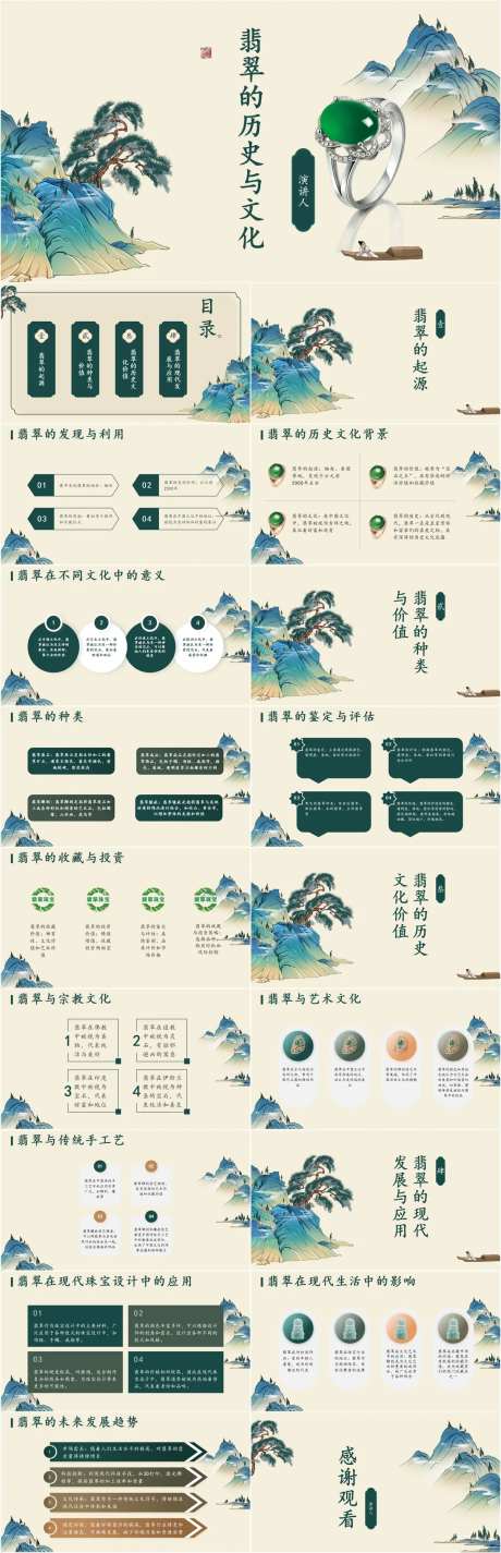 翡翠的历史与文化PPT-采灵感-https://www.cailinggan.com/