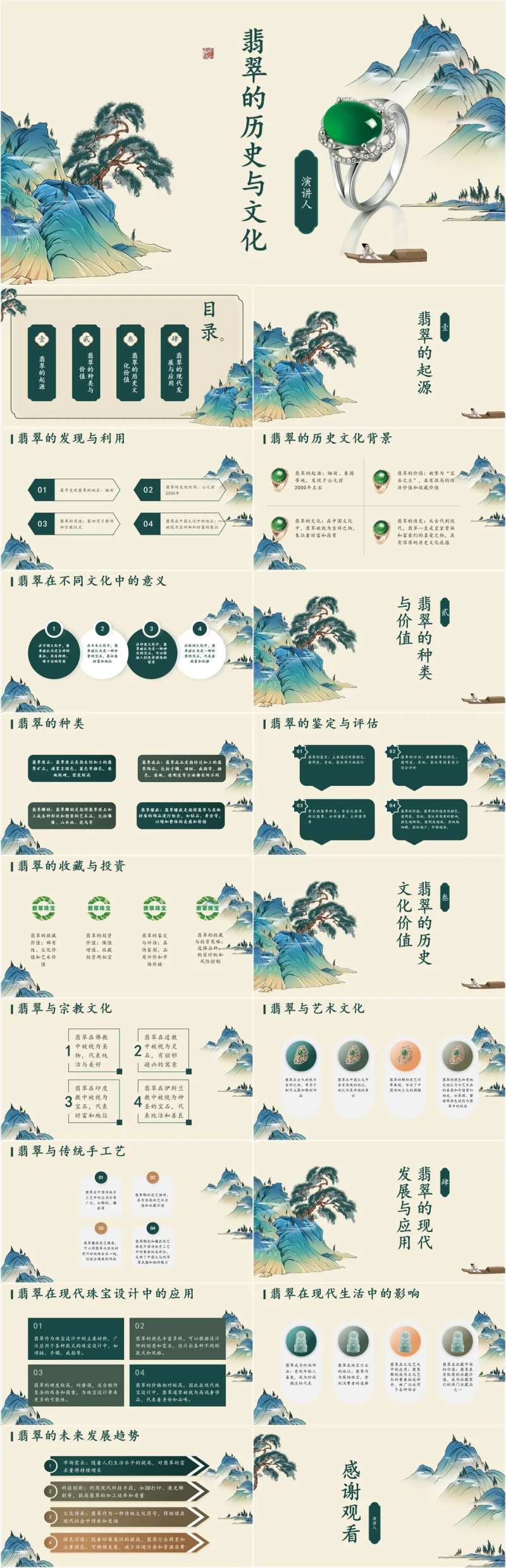 翡翠的历史与文化PPT-采灵感-cailinggan.com