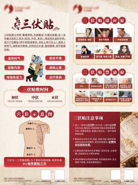 三伏贴科普展架-采灵感-https://www.cailinggan.com/