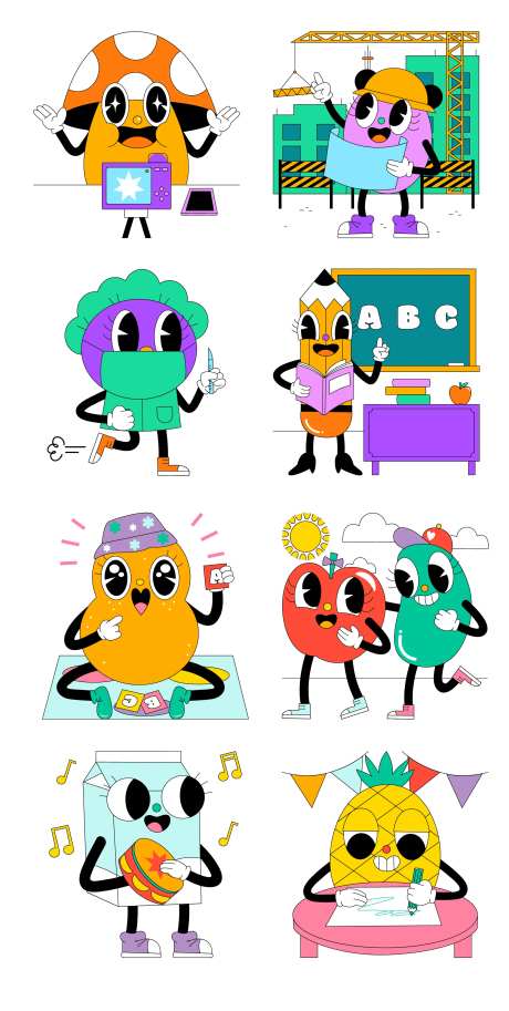 卡通人物形象 -采灵感-https://www.cailinggan.com/