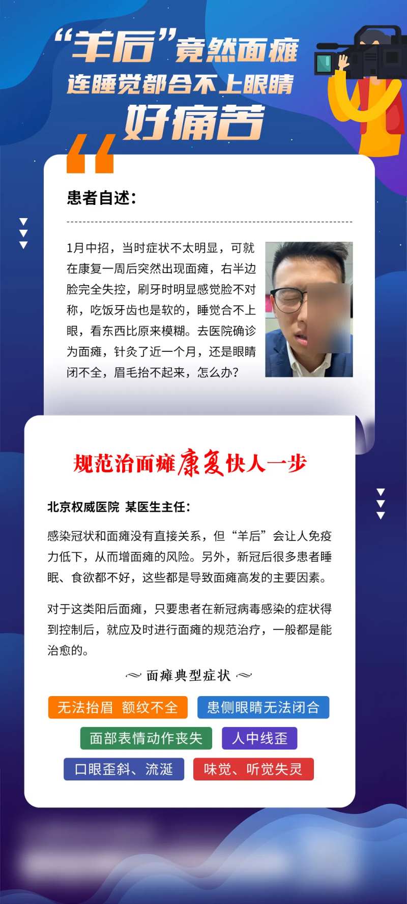 面瘫治疗海报-采灵感-cailinggan.com