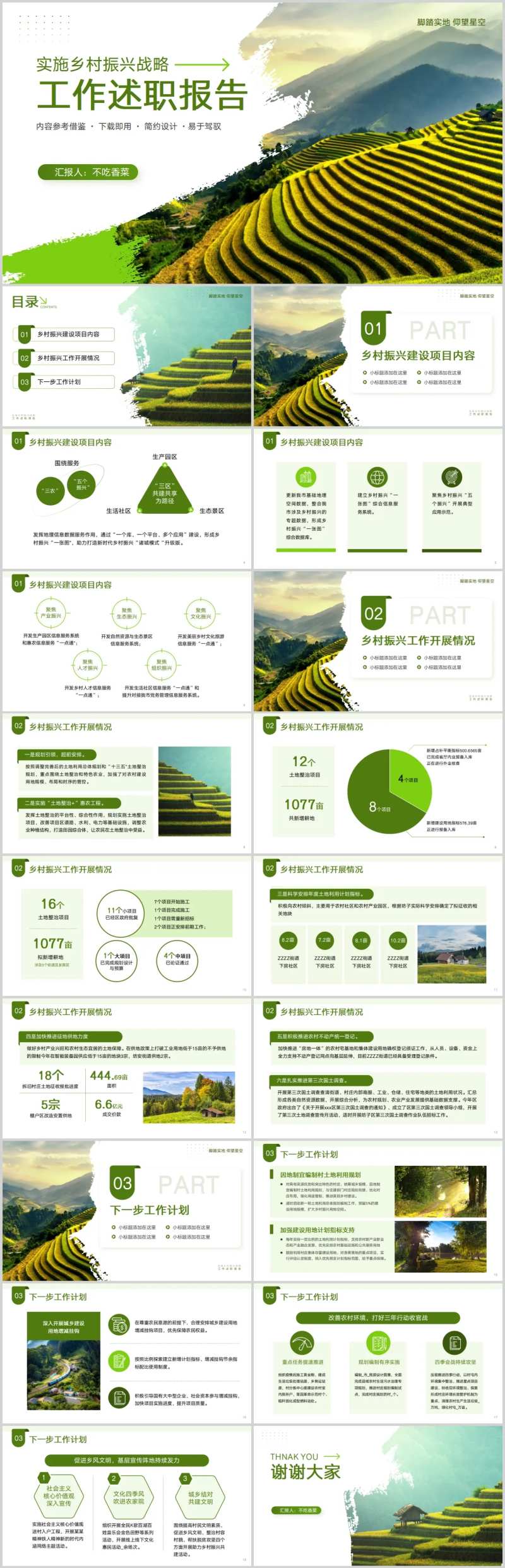 实施乡村振兴战略工作述职报告-采灵感-cailinggan.com