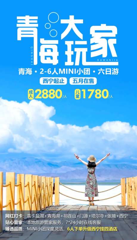 青海大玩家旅游海报-采灵感-https://www.cailinggan.com/