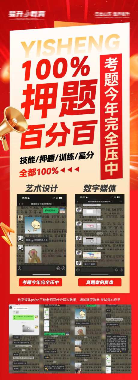押题喜报海报 -采灵感-https://www.cailinggan.com/