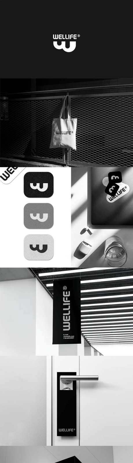 时尚品牌VI提案LOGO展示贴图样机-采灵感-https://www.cailinggan.com/