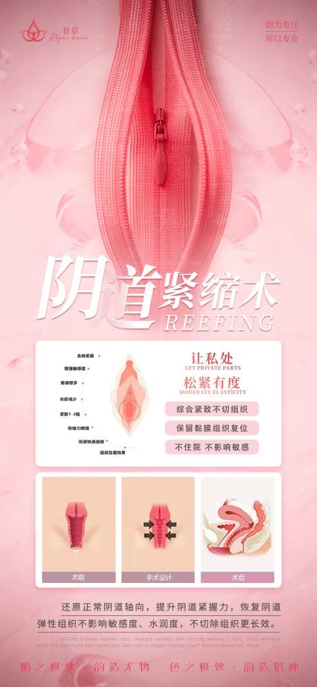 女性私密紧致宣传海报-采灵感-https://www.cailinggan.com/