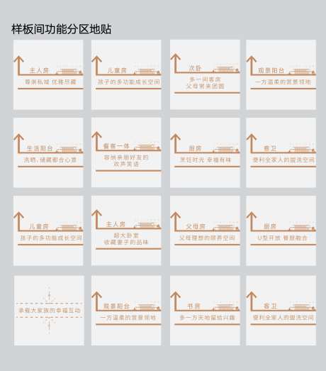 样板间功能分区导视-采灵感-https://www.cailinggan.com/
