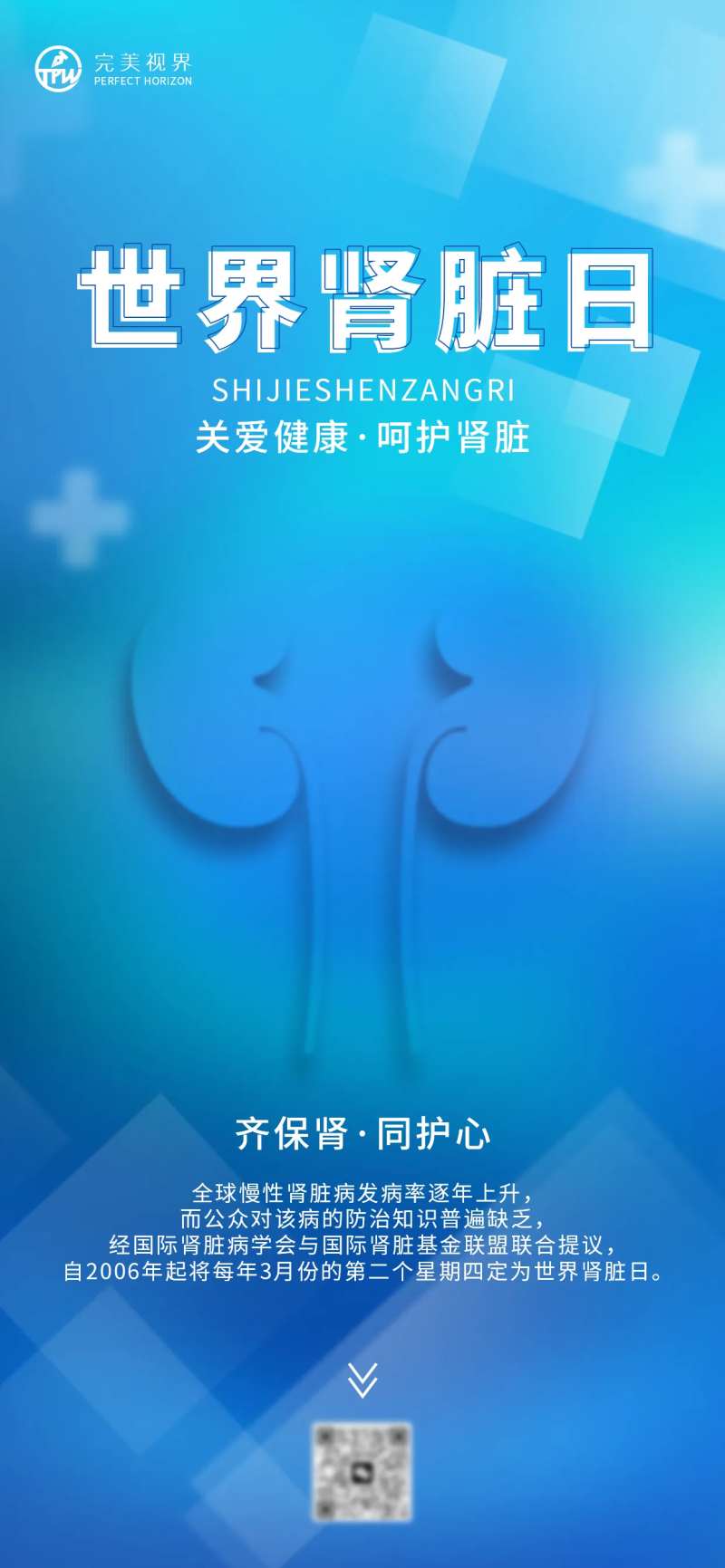 世界肾脏日宣传海报-采灵感-cailinggan.com