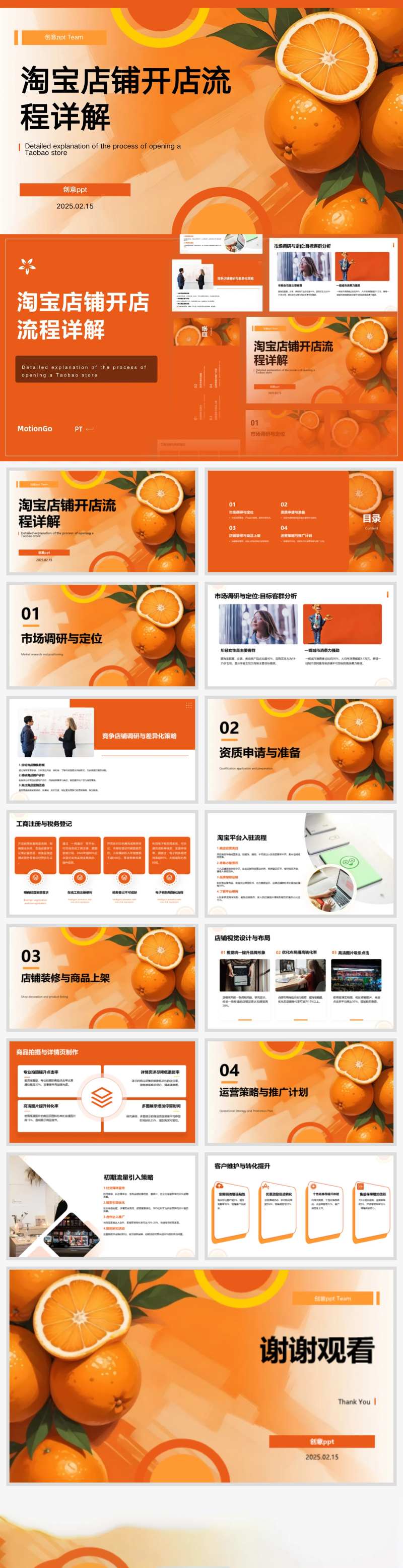 淘宝店铺开店流程详解ppt-采灵感-cailinggan.com
