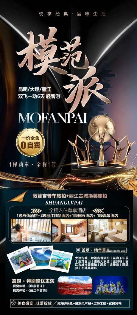 云南版纳旅游海报-采灵感-https://www.cailinggan.com/