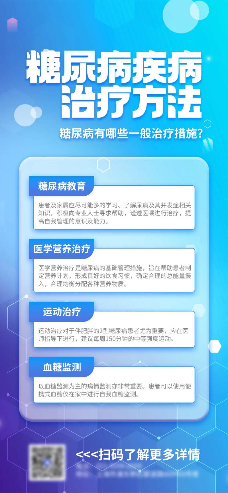 糖尿病疾病治疗方法宣传海报-采灵感-cailinggan.com