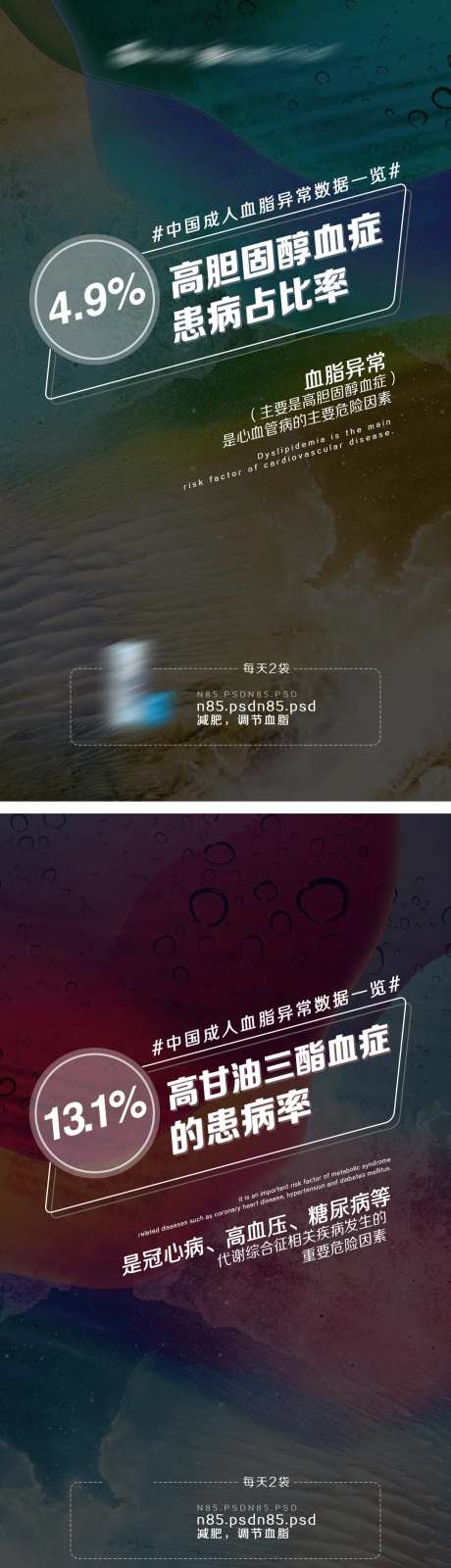 血脂文字系列海报-采灵感-https://www.cailinggan.com/