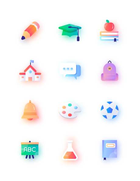 校园用具ui设计-采灵感-https://www.cailinggan.com/