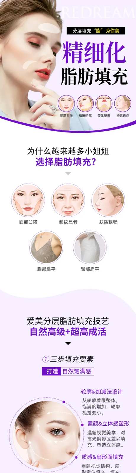 脂肪填充医美电商详情页-采灵感-https://www.cailinggan.com/