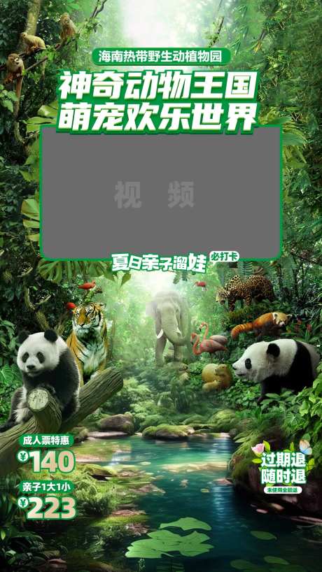 动物园旅游直播贴片-采灵感-https://www.cailinggan.com/
