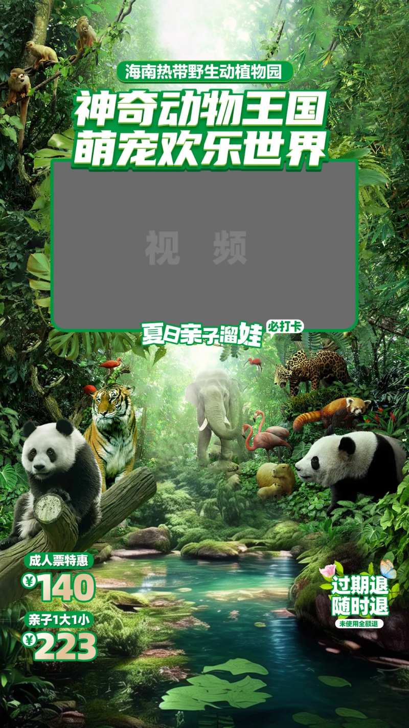 动物园旅游直播贴片-采灵感-cailinggan.com
