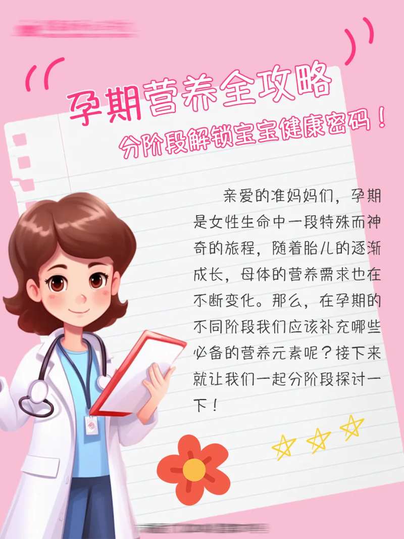 孕期营养全攻略海报封面-采灵感-cailinggan.com
