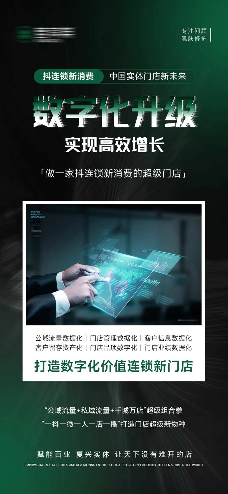 新美业医美微商招商海报造势抖音海报-采灵感-cailinggan.com